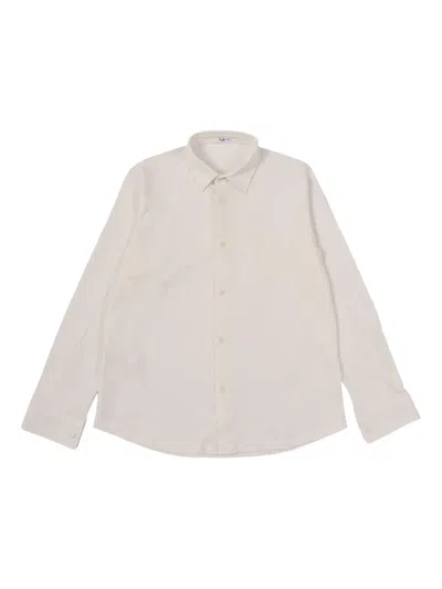 Il Gufo Kids' Chest-pocket Long-sleeve Shirt In Neutral