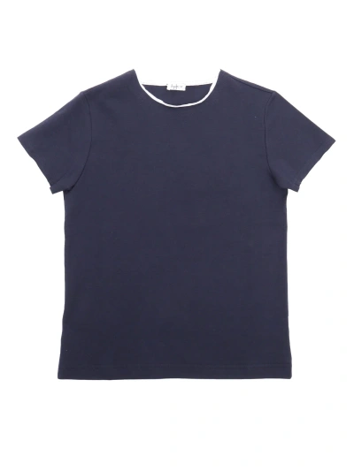 Il Gufo Kids' Childrens Cotton T-shirt In Blue