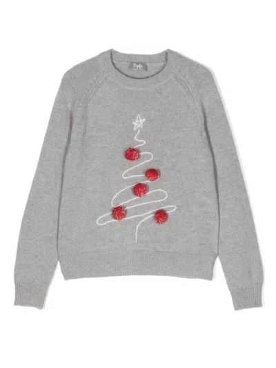 IL GUFO CHRISTMAS TREE CHOKER PULLOVER