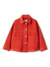 Il Gufo Classic Collar Jacket In Red