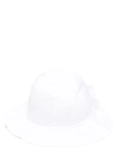 Il Gufo Classic Mini Cotton Blend Hat For Kids In White