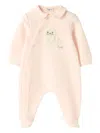 Il Gufo Collared Pajamas In Gold