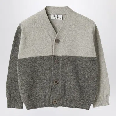 IL GUFO COLOUR-BLOCK WOOL CARDIGAN