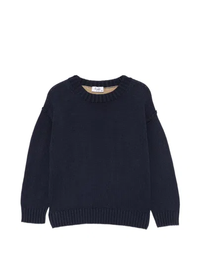 Il Gufo Kids' Colour-block Chunky-knit Sweater In Multi