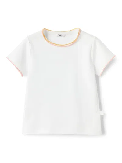 Il Gufo Kids' Contrasting-trim T-shirt In White