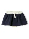 Il Gufo Contrasting Waist Skirt In Blue