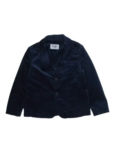 Il Gufo Kids' Corduroy Blazer In Blue