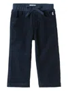 Il Gufo Corduroy Drawstring Trousers In Blue