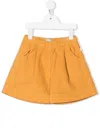 Il Gufo Corduroy Elasticated-waistband Shorts In Yellow