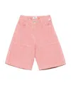 Il Gufo Corduroy Panelled Shorts In Pink