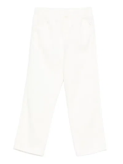 Il Gufo Kids' Corduroy Pants In White