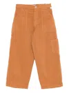Il Gufo Corduroy Patch-pocket Trousers In Orange