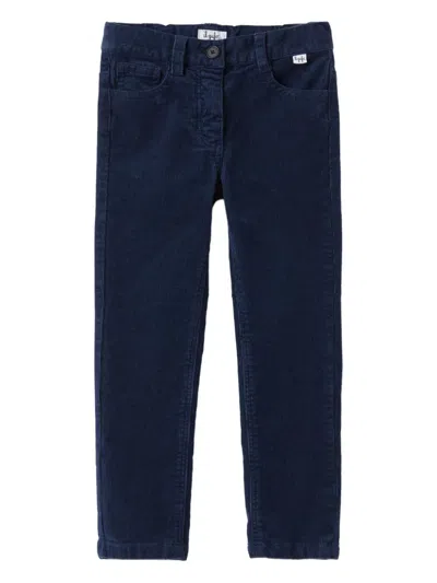 Il Gufo Kids' Corduroy Pocket Trousers In Animal Print