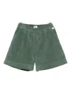 Il Gufo Corduroy Shorts In Green