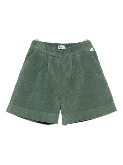 Il Gufo Kids' Corduroy Shorts In Green