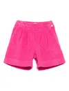 Il Gufo Corduroy Shorts In Pink