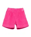 Il Gufo Corduroy Shorts In Red
