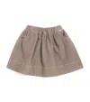 Il Gufo Corduroy Skirt In Gray