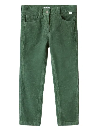 Il Gufo Kids' Corduroy-texture Trousers In Green