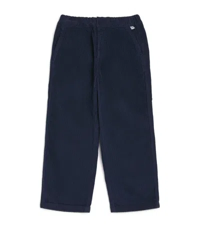Il Gufo Kids' Corduroy Trousers In Blue