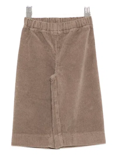 Il Gufo Babies' Corduroy Trousers In Brown