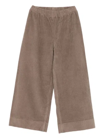 Il Gufo Kids' Corduroy Trousers In Brown
