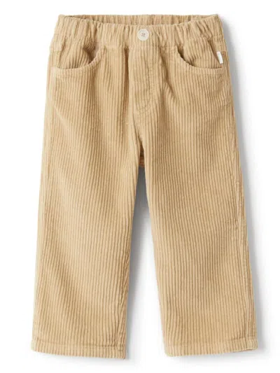 Il Gufo Babies' Corduroy Trousers In Brown