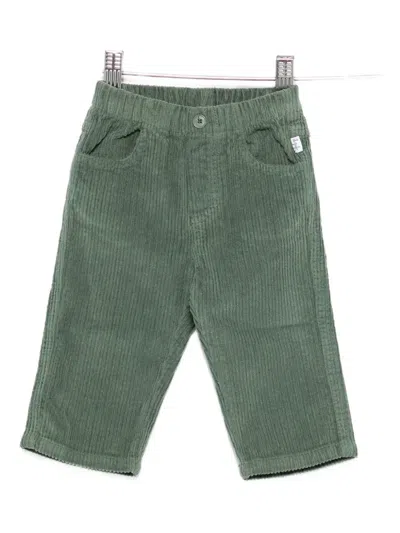 Il Gufo Babies' Corduroy Trousers In Green