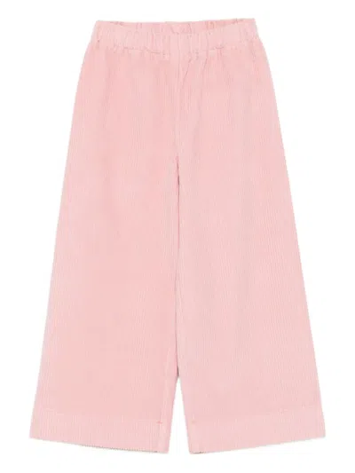 Il Gufo Kids' Corduroy Trousers In Pink