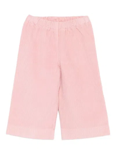 Il Gufo Babies' Corduroy Trousers In Pink