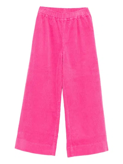 Il Gufo Kids' Corduroy Trousers In Pink
