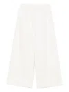 Il Gufo Twill Straight-leg Trousers In White