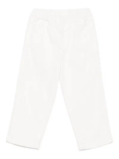 Il Gufo Kids' Corduroy Trousers In White