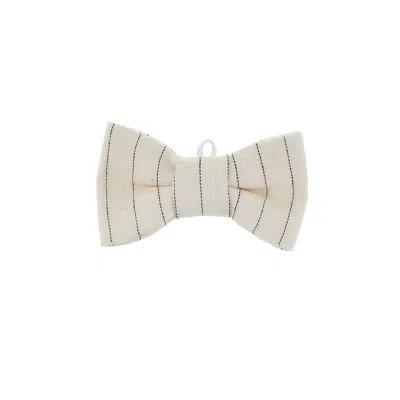 Il Gufo Cotton And Hemp Bow Tie Kids In White
