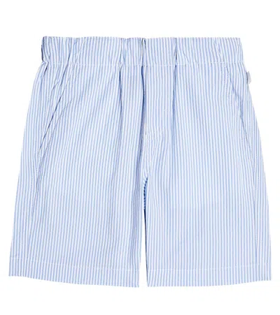 Il Gufo Kids' Cotton Bermuda Shorts In Blue