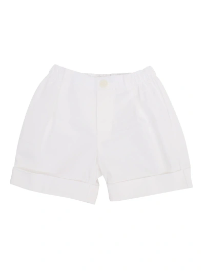 Il Gufo Babies' Cotton Bermuda In White