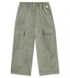 Il Gufo Cotton-blend Cargo Pants In Green
