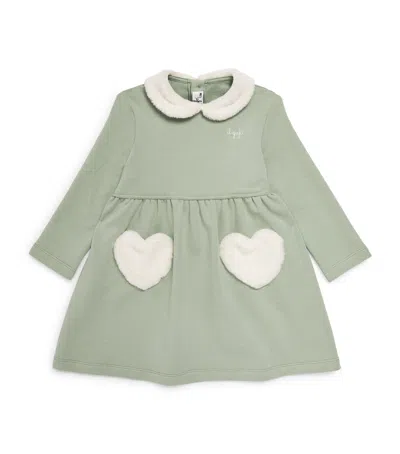 Il Gufo Kids' Cotton-blend Dress In Green