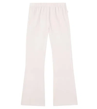 Il Gufo Kids' Cotton-blend Flared Pants In Neutral
