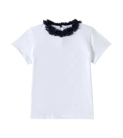 Il Gufo Kids' Cotton-blend Jersey T-shirt In White