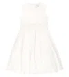 Il Gufo Cotton-blend Lace Dress In Milk