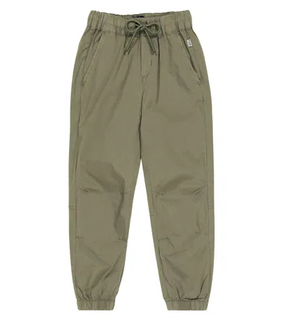 Il Gufo Kids' Hose Aus Einem Baumwollgemisch In Olive Green