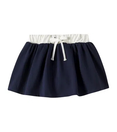Il Gufo Kids' Cotton-blend Skirt In Blue