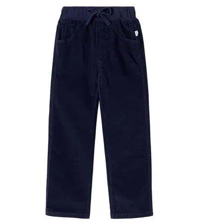 Il Gufo Kids' Cotton-blend Sweatpants In Blue