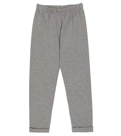 Il Gufo Kids' Cotton-blend Sweatpants In Steel Grey