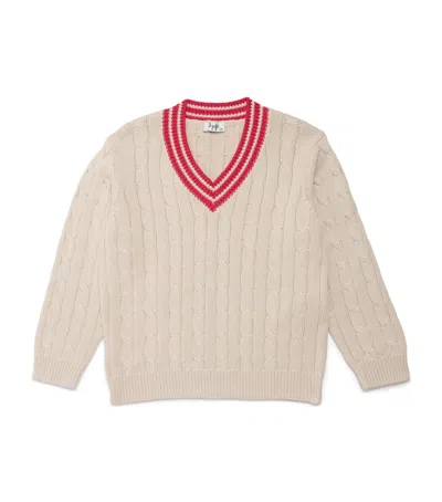 Il Gufo Kids' Cotton Cable-knit Sweater