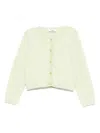 Il Gufo Cotton Cardigan In Yellow