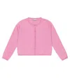 Il Gufo Cotton Cardigan In Rosehip Pink