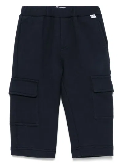 Il Gufo Babies' Cotton Cargo Pants In Blue