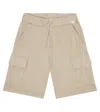 Il Gufo Cotton Cargo Shorts In Sand